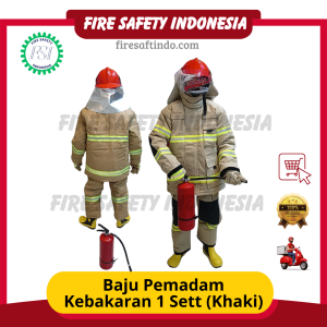 1 Sett Baju Pemadam Kebakaran (Khaki)