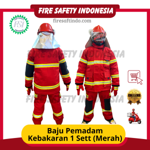 1 Sett Baju Pemadam Kebakaran (Merah)