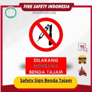 Safety Sign Benda Tajam